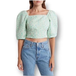 NWT Levi's Women's Green and White Blouse Women’s size L